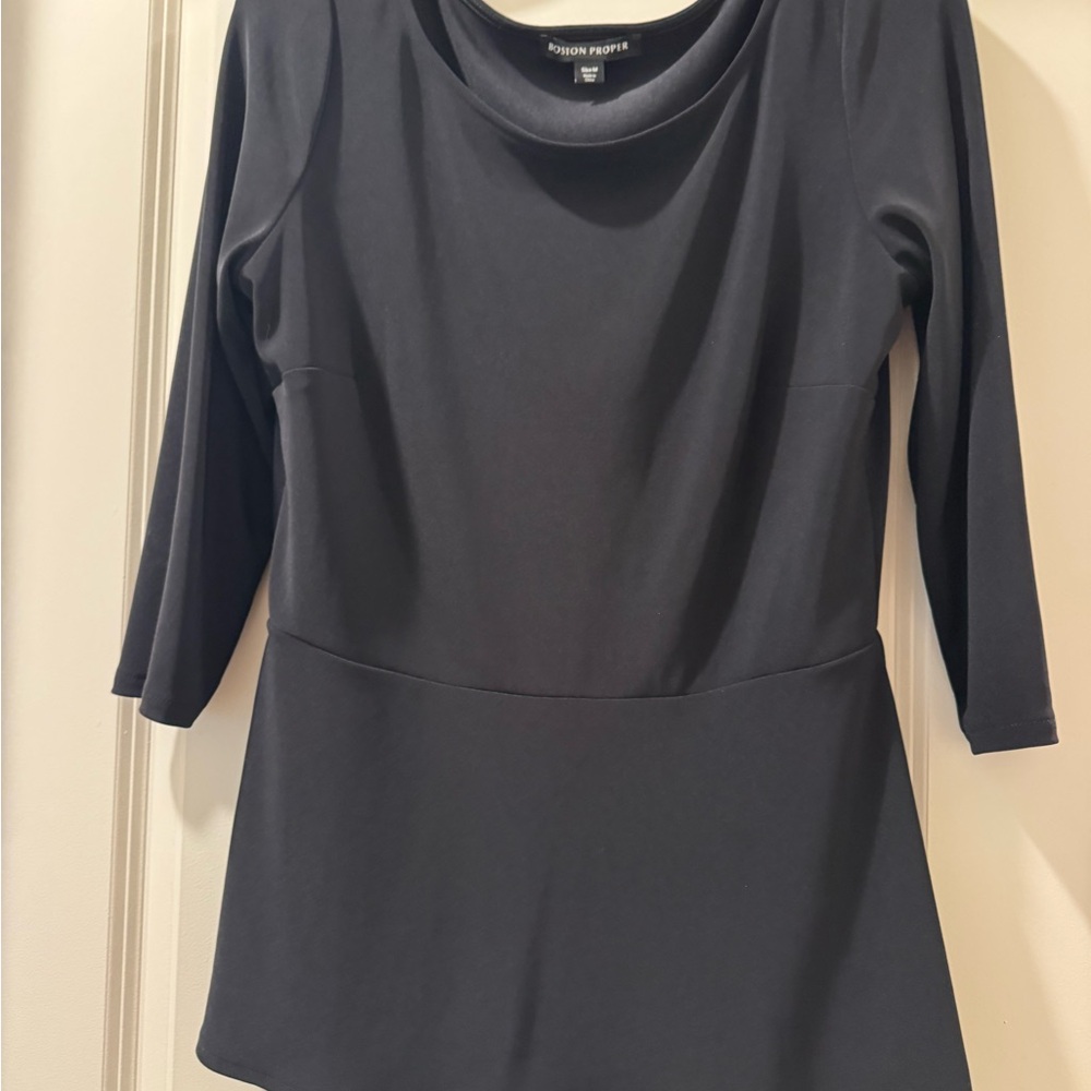 Boston Proper Classic Black Top